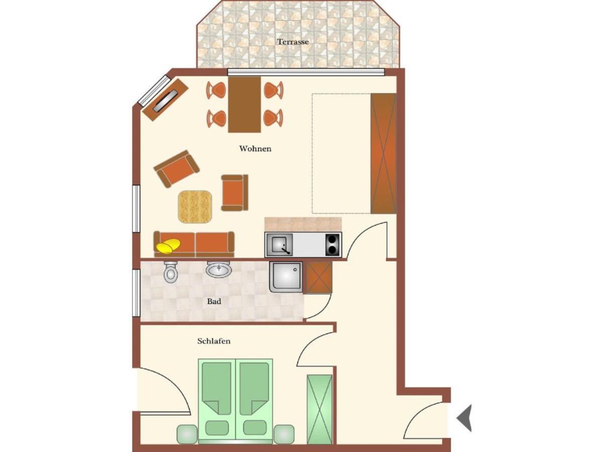 Ferienwohnung Haus Dünenglück, Whg. 14 Cuxhaven Exterior foto